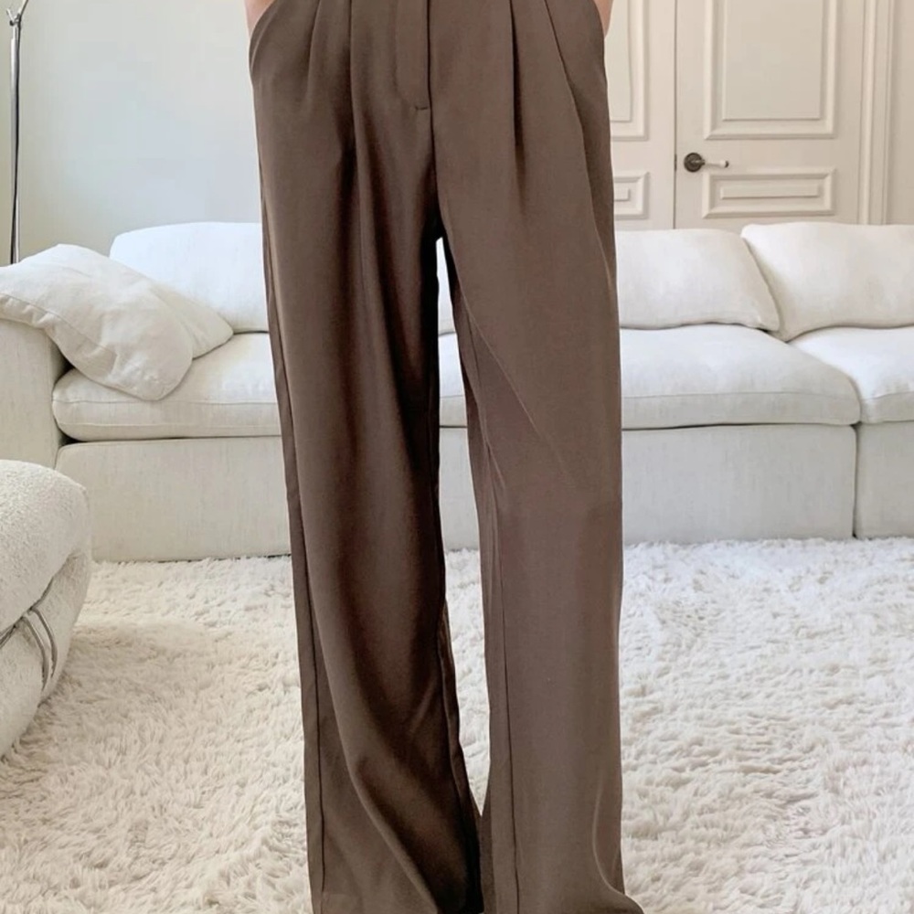 DAZY High Waist Plicated Detail
Wide Leg Suit Pants
